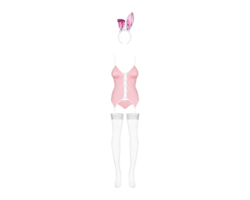 Obsessive Bunny suit 4 pcs costume pink L/XL