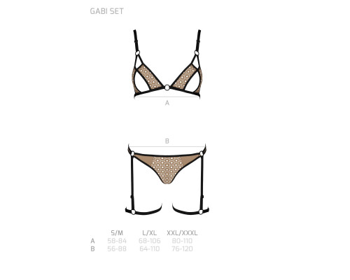 GABI SET beige S/M - Passion