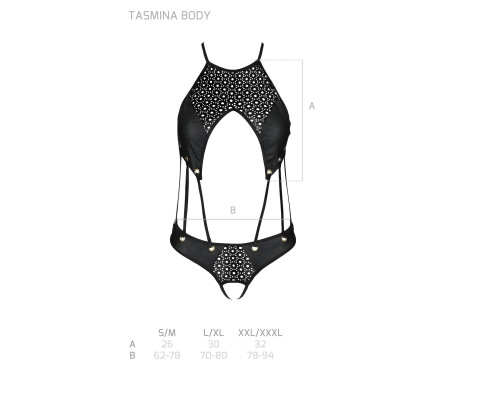 TASMINA BODY black L/XL - Passion