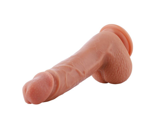 Ультрареалістичний фалоімітатор для секс-машин Hismith 8.3″ 2-layers Silicone Flesh Dildo