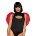 Leg Avenue Marabou feather devil wings Red