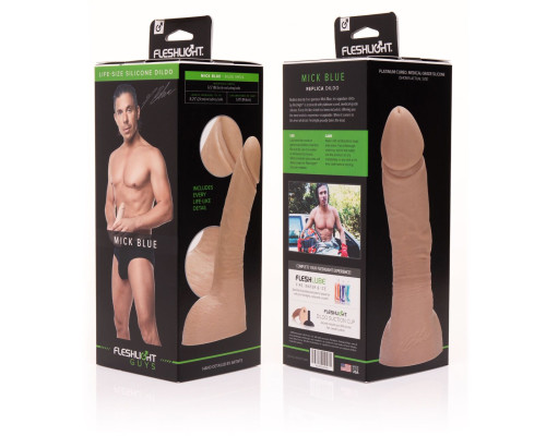 Фалоімітатор Fleshlight Guys: Mick Blue Dildo, за зліпком пеніса