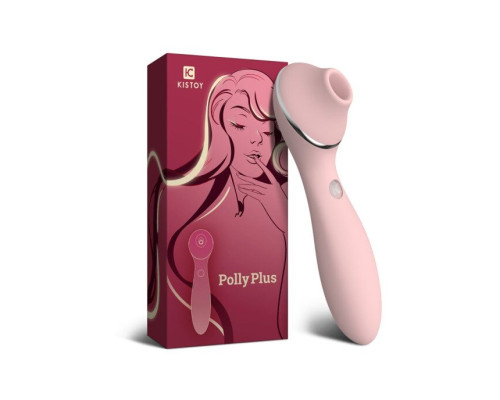 Вакуумний вібратор KisToy Polly Plus Pink