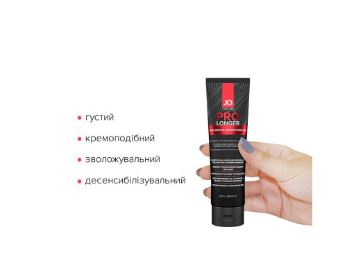 Пролонгатор гель System JO Prolonger Gel (60 мл) з олією перцевої м’яти, гвоздикового перцю та пачулів, для ерекціЇ