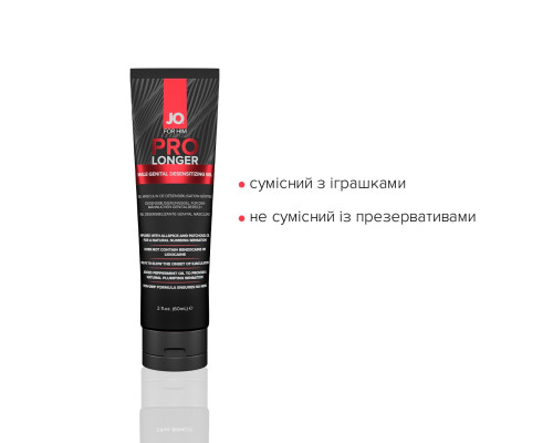 Пролонгатор гель System JO Prolonger Gel (60 мл) з олією перцевої м’яти, гвоздикового перцю та пачулів, для ерекціЇ