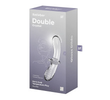 Скляний дилдо Satisfyer Double Crystal (Transparent)