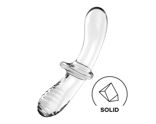 Скляний дилдо Satisfyer Double Crystal (Transparent)