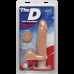 Фалоімітатор Doc Johnson The D - Perfect D - Vibrating 7 Inch With Balls - ULTRASKYN, діаметр 4,5 см