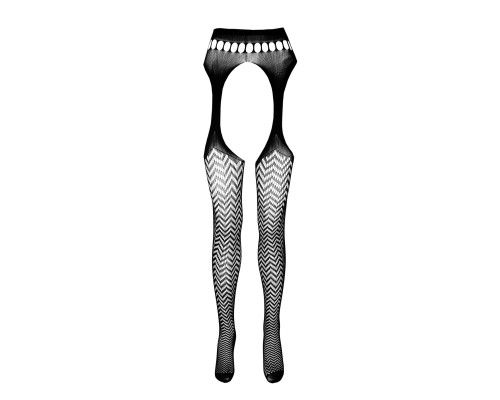 Еротичні колготки-бодістокінг Passion ECO S002 black
