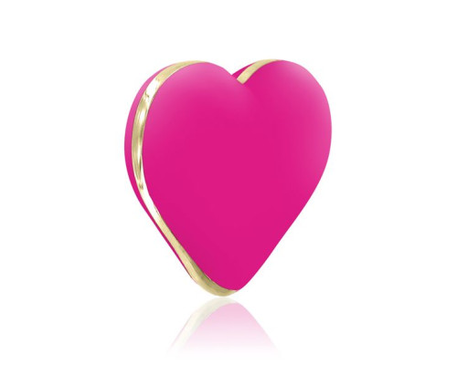 Вібратор-серце Rianne S: Heart Vibe Rose, 10 режимів роботи, медичний силікон, подарункова упаковка