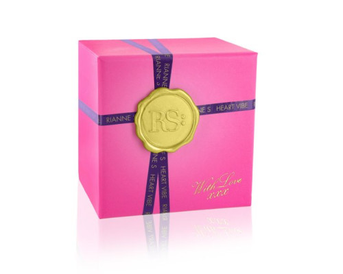 Вібратор-серце Rianne S: Heart Vibe Rose, 10 режимів роботи, медичний силікон, подарункова упаковка