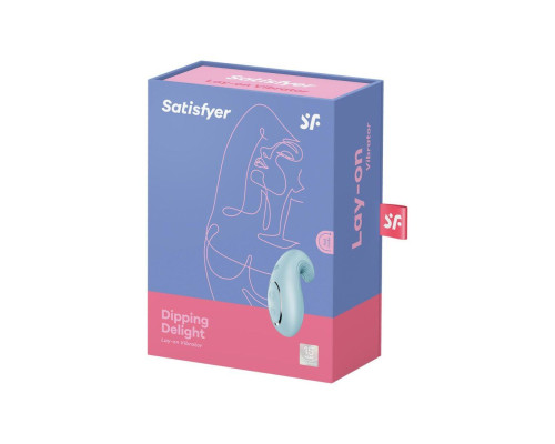 Вібратор Satisfyer Dipping Delight Light Blue