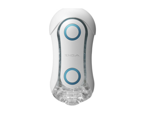 Мастурбатор Tenga FLIP ORB — Blue Rush, з можливістю зміни тиску та стимулювальними кульками всереди
