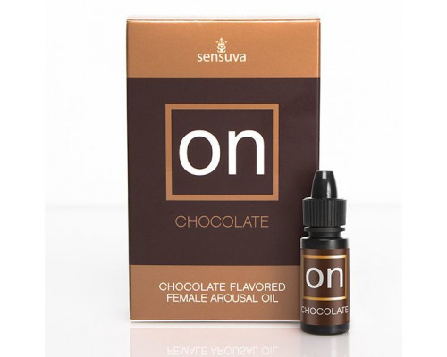 Возбуждающе капли для клитора Sensuva - ON Arousal Oil for Her Chocolate (5 мл) со вкусом шоколада