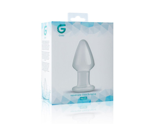 Скляна анальна пробка Gildo Glass Buttplug No. 25