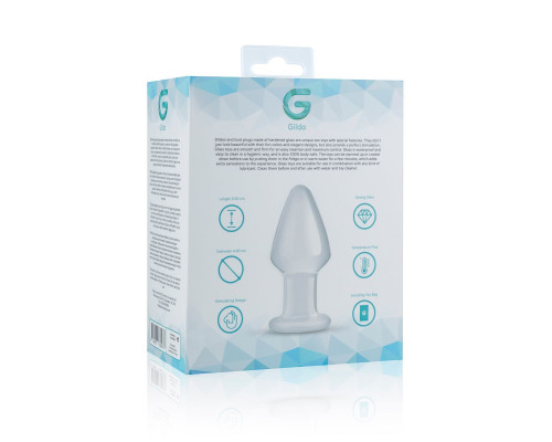 Скляна анальна пробка Gildo Glass Buttplug No. 25