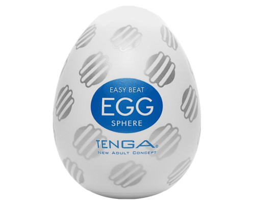 Мастурбатор-яйце Tenga Egg Sphere з багаторівневим рельєфом