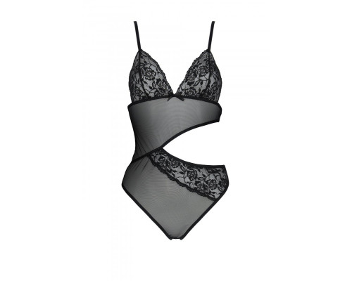 Боді з ажурним ліфом Christa Body black L/XL — Passion