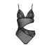 Боді з ажурним ліфом Christa Body black L/XL — Passion