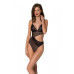 Боді з ажурним ліфом Christa Body black L/XL — Passion