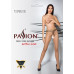 Тілесні колготки з відкритим доступом, контрастна лінія TIOPEN 010 beige 3/4 (20 den) — Passion