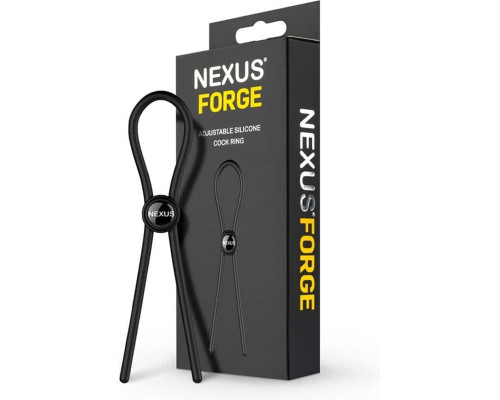 Эрекционное кольцо Nexus FORGE Single Adjustable Lasso - Black