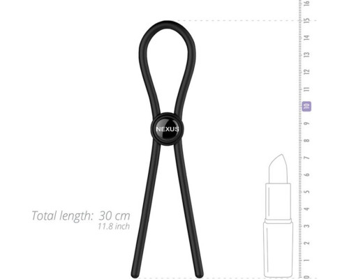 Эрекционное кольцо Nexus FORGE Single Adjustable Lasso - Black