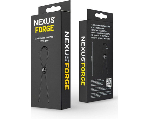 Эрекционное кольцо Nexus FORGE Single Adjustable Lasso - Black