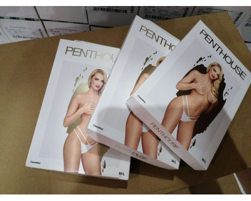 Трусики Penthouse - Classified White M/L (м'ята упаковка)