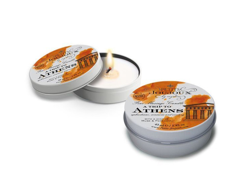 Масажна свічка Petits Joujoux - Athens - Musk and Patchouli (43 мл) з афродизіаками