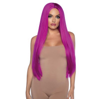 Leg Avenue Long straight center part wig Raspberry
