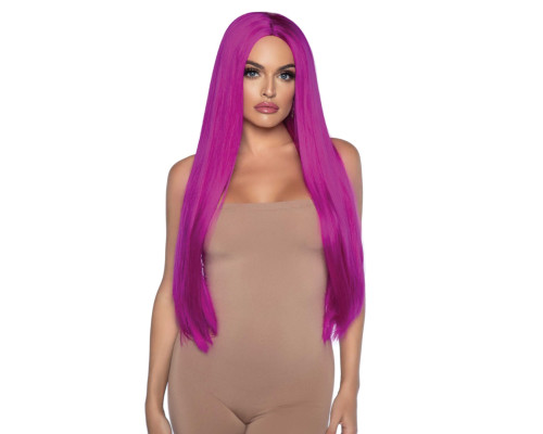 Leg Avenue Long straight center part wig Raspberry