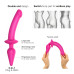 Анальна пробка з дилдо Strap-On-Me SWITCH PLUG-IN SEMI-REALISTIC DILDO FUCHSIA - L (м'ята упаковка)