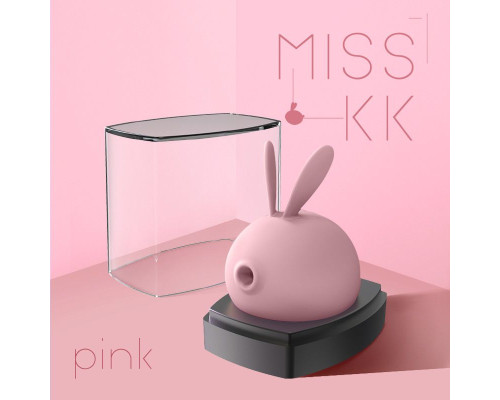 Вакуумний стимулятор з вібрацією KisToy Miss KK Pink