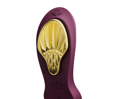Смарт-вібратор у трусики Zalo — AYA Velvet Purple, насадка та пульт ДК