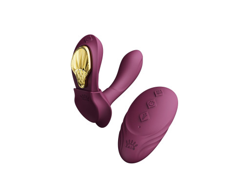 Смарт-вібратор у трусики Zalo — AYA Velvet Purple, насадка та пульт ДК