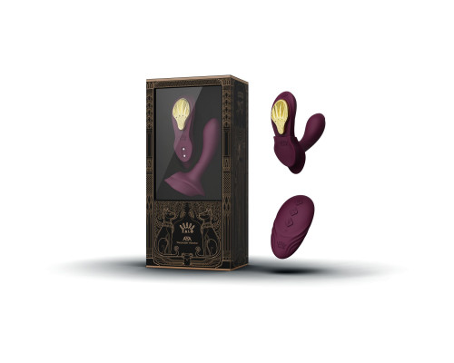 Смарт-вібратор у трусики Zalo — AYA Velvet Purple, насадка та пульт ДК