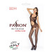 Бодистокинг Passion BS044 black, комбинезон с открытым животиком