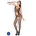 Бодистокинг Passion BS044 black, комбинезон с открытым животиком