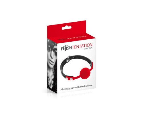 Класичний кляп з силіконовую кулькою Fetish Tentation Silicone Gag Ball
