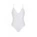 Боді з ажурним декором та відкритим кроком Ursula Body white L/XL — Passion