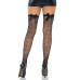 Leg Avenue Bow backseam thigh highs Black O/S