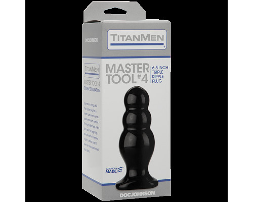 Анальний стимулятор Doc Johnson Titanmen Tools - Master, діаметр 6,6 см