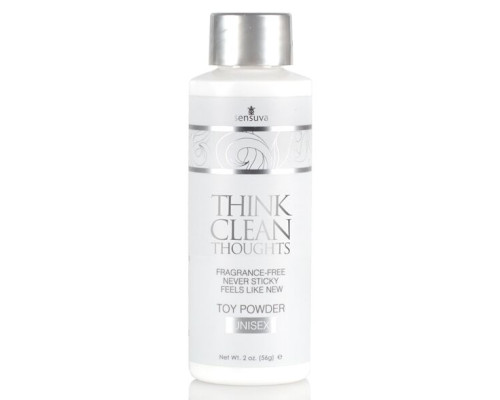 Пудра для ухода за игрушками Sensuva Think Clean Thoughts Toy Powder 2 fl.oz.