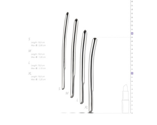 Набір уретральних стимуляторів Sinner Gear Unbendable – Single Ended 4 шт, діаметри 9,10,11,12 мм