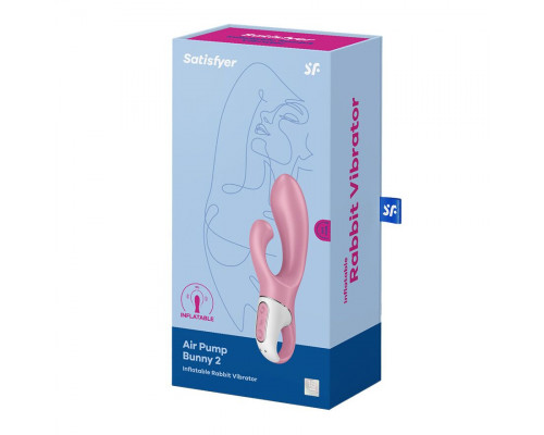 Satisfyer Air Pump Bunny 2 - вібратор кролик з надувною головкою