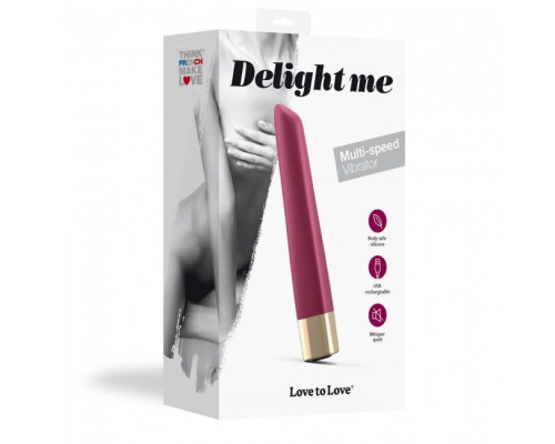 Потужний мінівібратор Love To Love Delight Me Prune з м'яким кінчиком, 16 режимів роботи