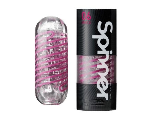 Мастурбатор Tenga Spinner 06 Brick з пружною стимулювальною спіраллю всередині