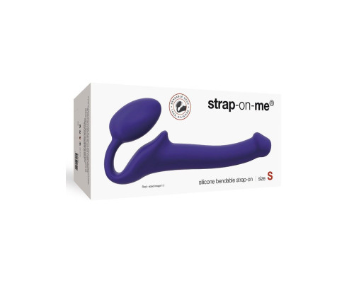 Безремневой страпон Strap-On-Me Violet S, полностью регулируемый, диаметр 2,7см