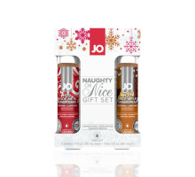 Набір лубрикантів System JO Naughty or Nice Gift Set – Candy Cane & Gingerbread (2×30 мл)